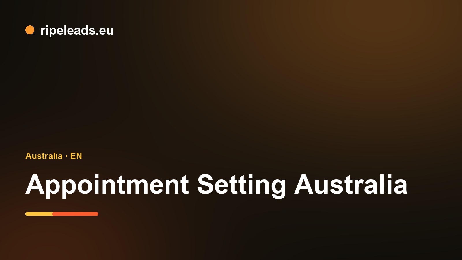Appointment setting for Australian B2B teams