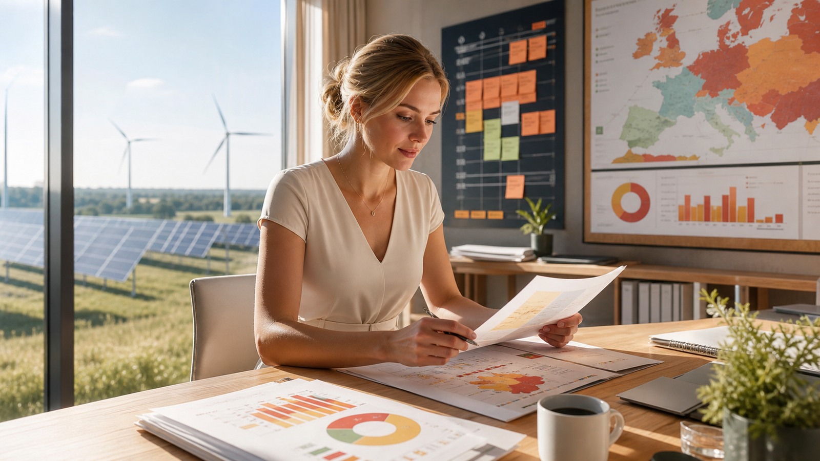Energy lead generation workspace with renewable project pipeline, tender signals and industrial buyer map