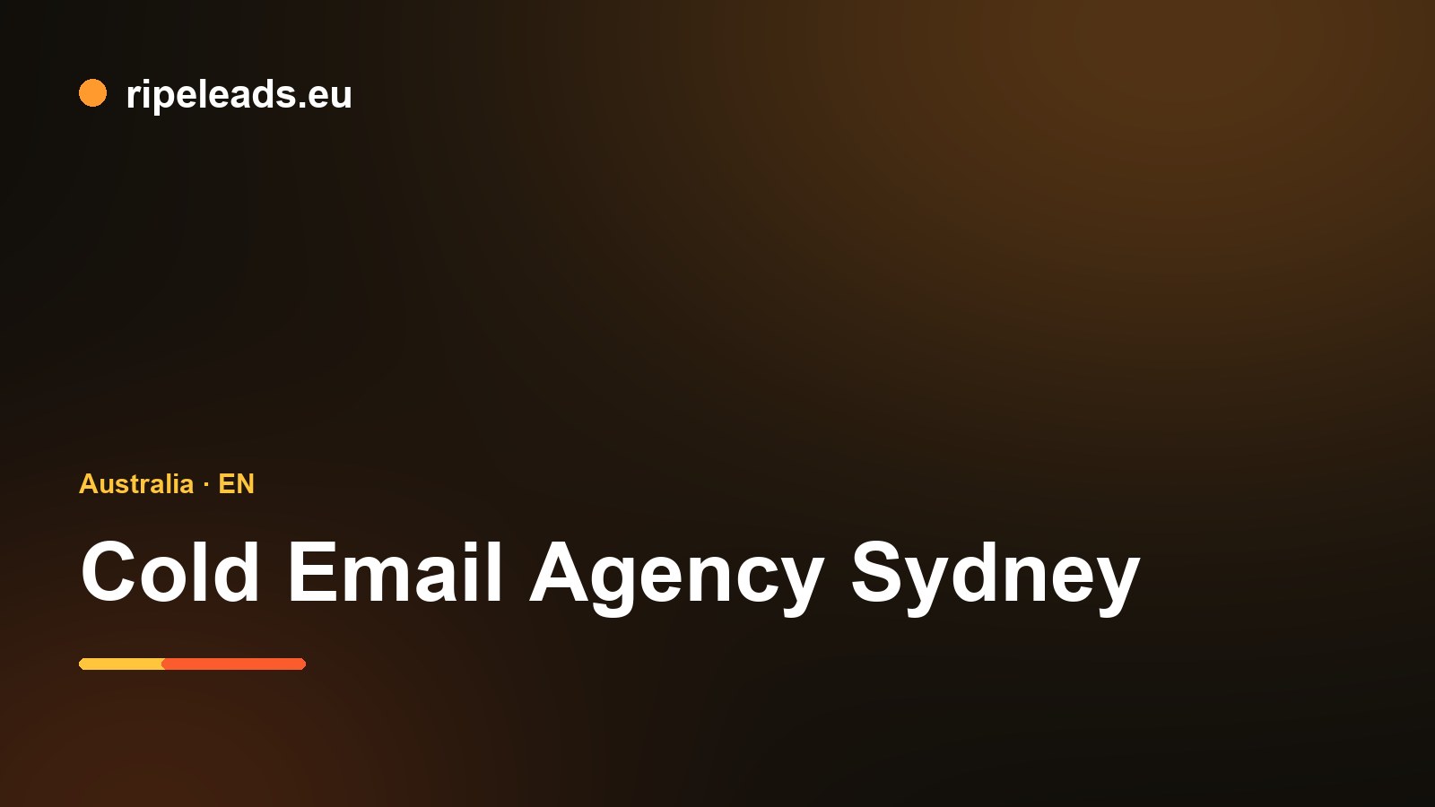 Cold email agency for Sydney and New South Wales