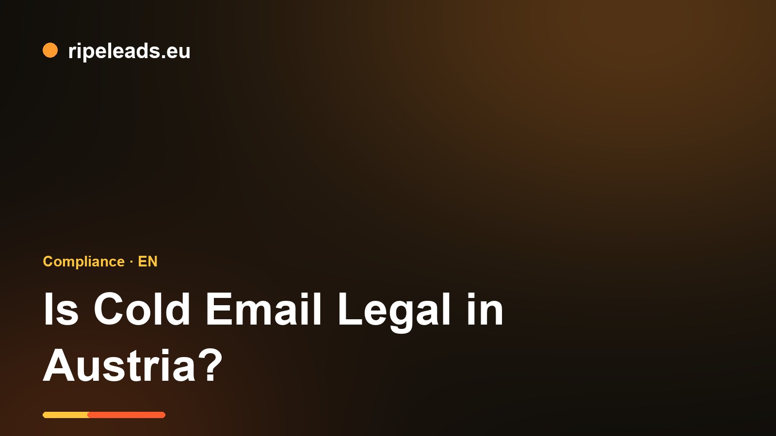 Is cold email legal in Austria? TKG and the DSGVO, explained