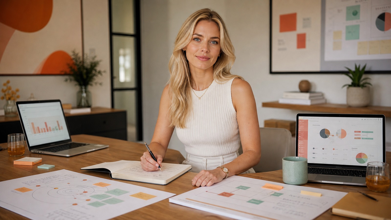 Lead generation consultant versus agency comparison workspace with strategy notes and managed campaign dashboard