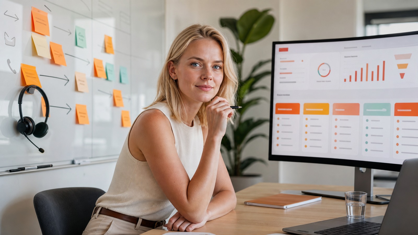 European outbound workspace comparing SDR outsourcing with a managed lead generation engine