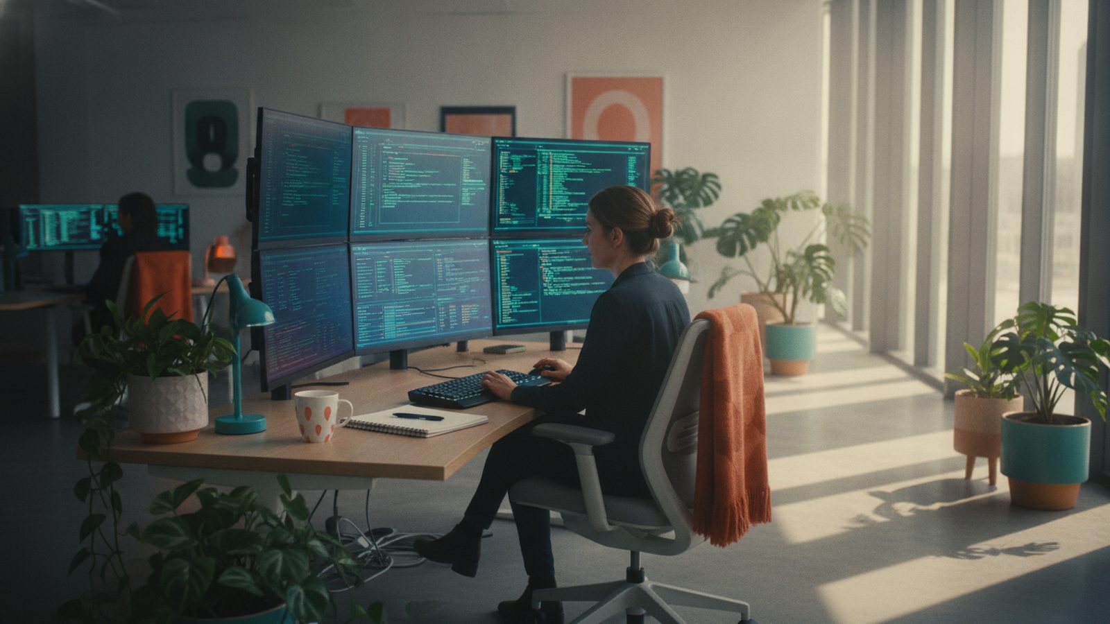 Analyst monitors alerts in security operations centre