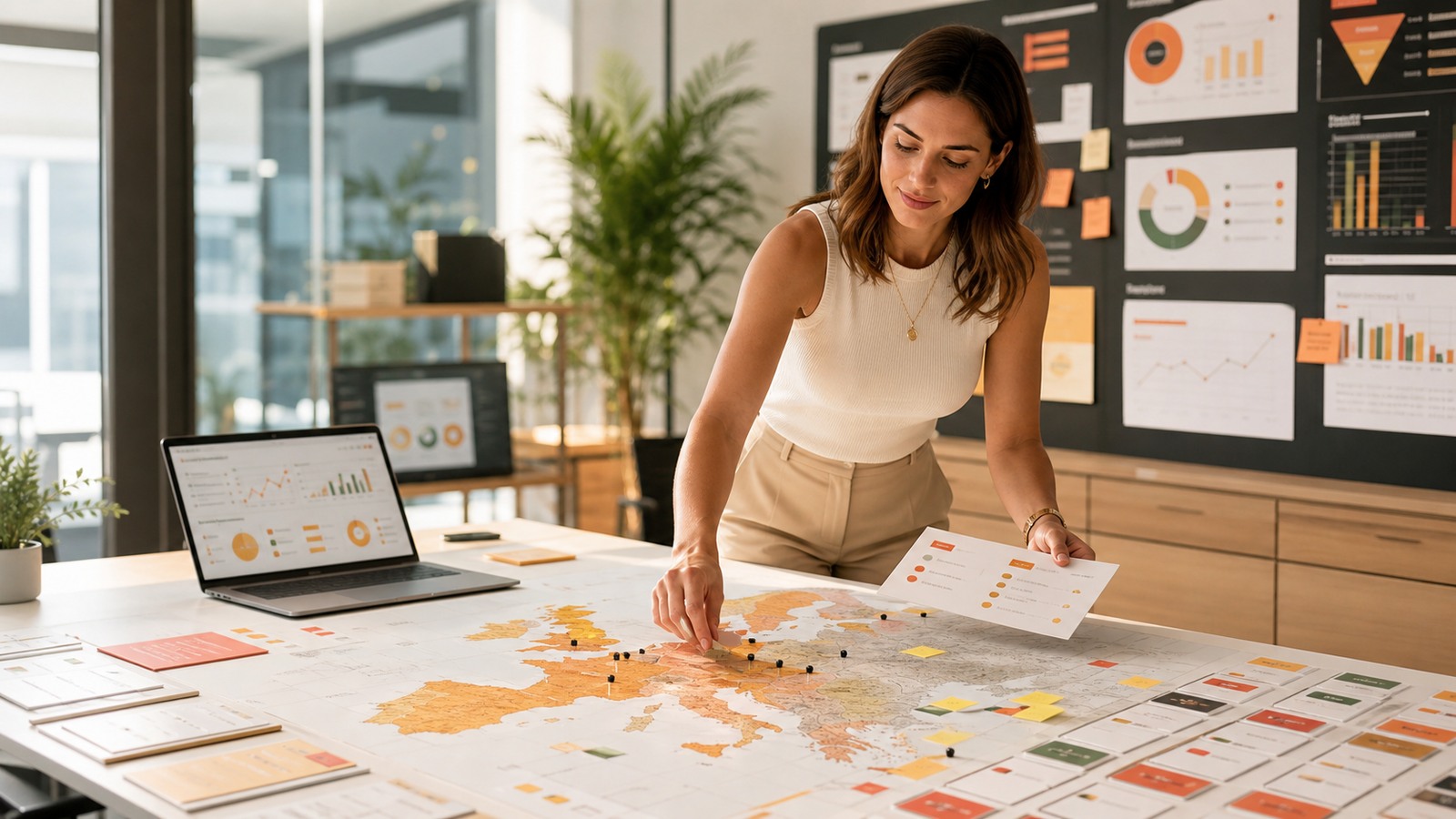 Ripe Leads market mapping workspace with European TAM segmentation and outbound data planning